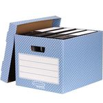 Storage Box Blue/White 4Pk