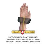 Fell Healthv Fabrik Kybrd Wrist Sup Blk