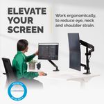 Fell Platm Series Dual Stack Monitor Arm