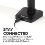 Fell Platm Series Dual Stack Monitor Arm