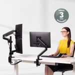 Fell Platm Series Dual Stack Monitor Arm