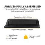 Lotus Sit-Stand Workstation - Black