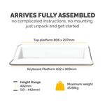 Lotussit-Stand Workstation White