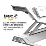 Lotusdx Sit-Stand Workstation White