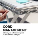 Lotusdx Sit-Stand Workstation White