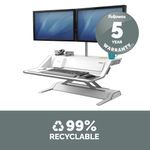 Lotusdx Sit-Stand Workstation White