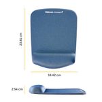 Fel Plushtouch Mousepd Wrist Support Blu