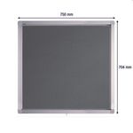 Showcase Eco With Swing Doors Felt Grey