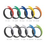 Magn Strips Clear 10Mmx1M Orange