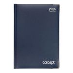 Concept 2026 A5 Diary Page A Day - Navy