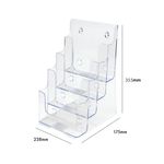 4 Tier 4 Pkt Lit Holder A4 Portrait