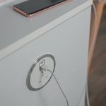 In Desk Power Module 1Xuk Socket Wht