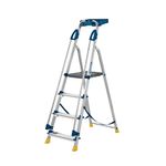 Workstation 4 Tread Stepladder Blue