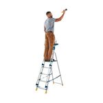 Workstation 5 Tread Stepladder Blue