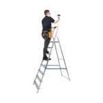 8 Tread Stepladder + High Handrail