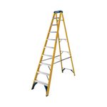10 Tread Fibreglass Steplad Ylw/Blk