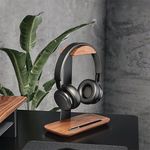 Alba Headphone Stand Black/Walnut