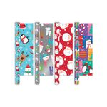 Santa/Friends Wrapping Paper 4M Pk50