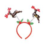 Reindeer/Star Sequin Headband Pk24