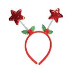 Reindeer/Star Sequin Headband Pk24