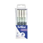 Artline Calligraphy Pen Black Pk4