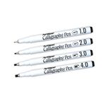 Artline Calligraphy Pen Black Pk4
