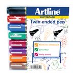 Artline 2In1 Dry Mrkr Chisl Ass Pk8