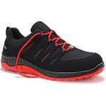 Elten Maddox Blk/Red Esd Trainers 12
