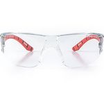 Stream Red/Clear Saf Glasses