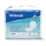 Attends Contours Pad Sz 7 Reg Pk28