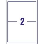 Avery Hvy Duty Lbls Wht 2L/Sh Bx 20