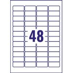 Avery Remv Lsr Lbls Wht 48L/Sht Bx25