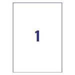 Avery Ul Res Labels 210X297Mm Pk20