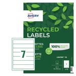 Avery Rec Label 7 P/Sheet Wht Pk105