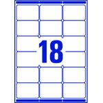 Avery Lsr Add Lbls Wht 18L/Sht Bx100