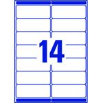 Avery Laser Add Lab Wht 14/Sh Pk1400