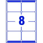 Avery Lsr Add Lbls Wht 8L/Sht Bx 100