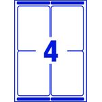 Avery Lsr Add Lbls Wht 4L/Sht Bx 100