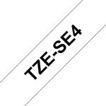 Brother Tze Sec Tpe 18Mm Blk/Wht