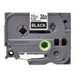 Brother Tze Tpe 12Mmx8M Wht/Blk Tpe
