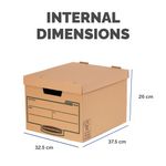 Earth Series Storage Box Brown Pk10