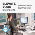 Office Suites Std Mon Stand Blk/Slv