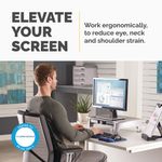 Office Suites Std Mon Stand Blk/Slv