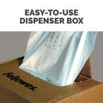 Shredder Waste Bags 143L Clear Pk50
