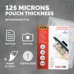 Capture125 Lamg Pouch A4 Gloss Pk100