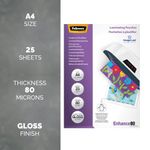 Fellowes Lamg Pouch A4 Gloss Pk25