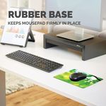 Fellowes Rcyc Mouse Mat Leaf Print