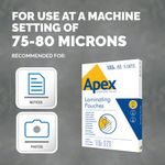 Apex A3 Ldut Laminating Pouch Pk100
