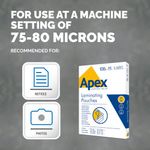 Apex A4 Ldut Laminating Pouch Pk100