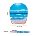 Fellowes Mousepad Wrist Supp Beach